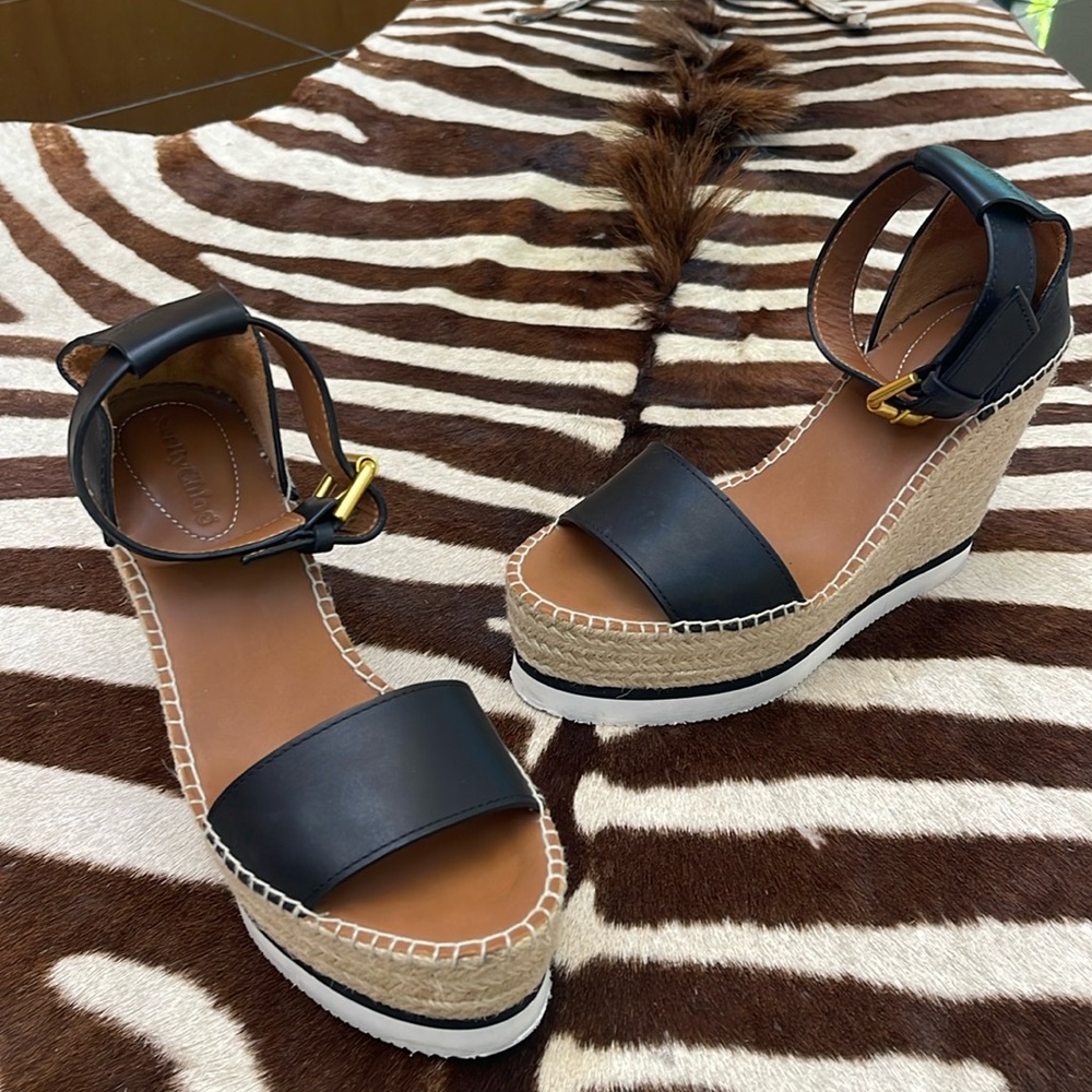 See by Chloe Glynn Wedge Espadrilles